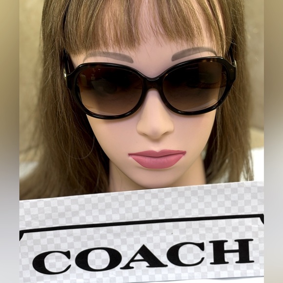 New Coach HC8150 L133 512013 Dark Tortoise sunglasses - Picture 2 of 14